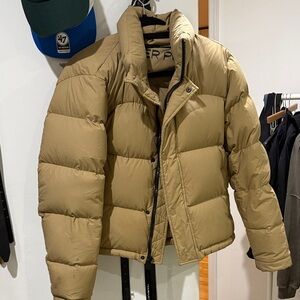 Aritzia Tan Puffer Jacket SHORTY